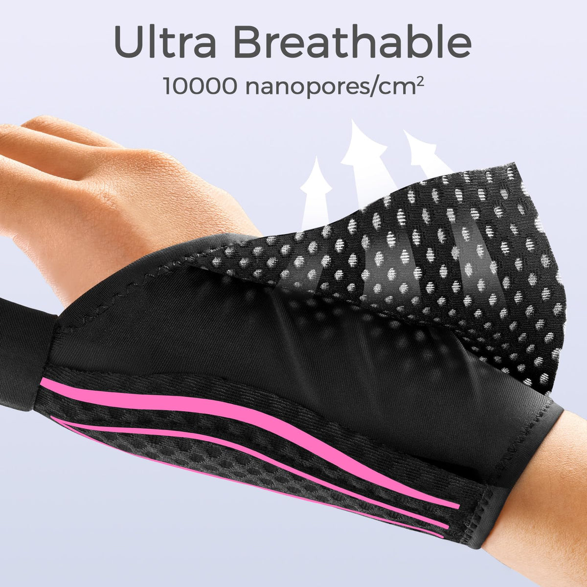 FREETOO Stable Thumb Brace Right Hand Left Hand for Arthritis Pain and Support, Thumb Splint for Trigger Thumb, Wrist Brace with Thumb Support for Tendonitis, De Quervains Tenosynovitis,Pink Right M