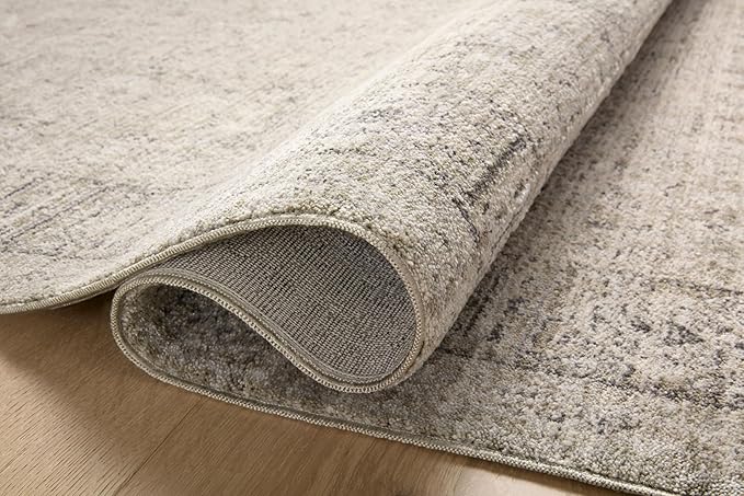 Loloi Amber Lewis Alie Collection ALE-03 Taupe/Dove 5'-3'' x 5'-3'', .13'' Pile Height, Round Area Rug