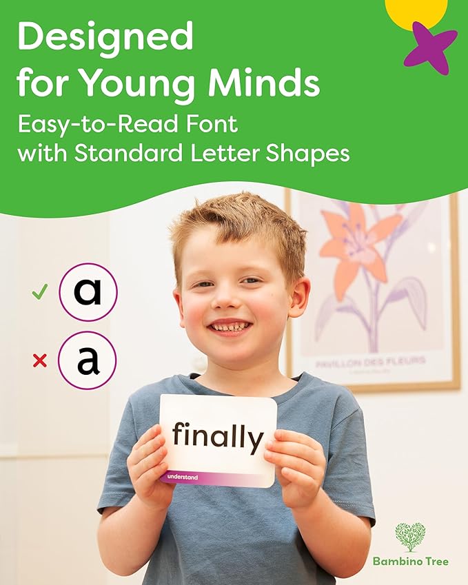 Sight Words Flash Cards 3rd Grade - 120 High Frequency Words from Dolch's and Fry's Lists for 8-9 Years