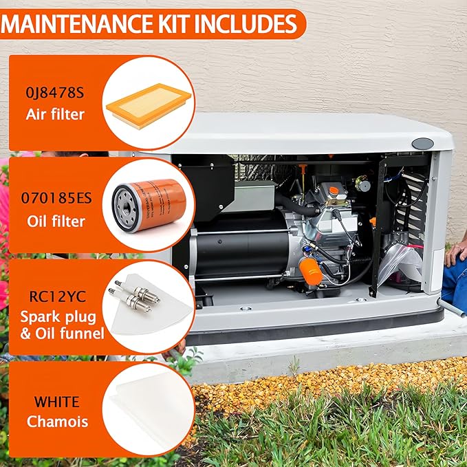 6485 Maintenance Kit 2-Pack for 16-26kW Air Cooled Standby Generators | Double