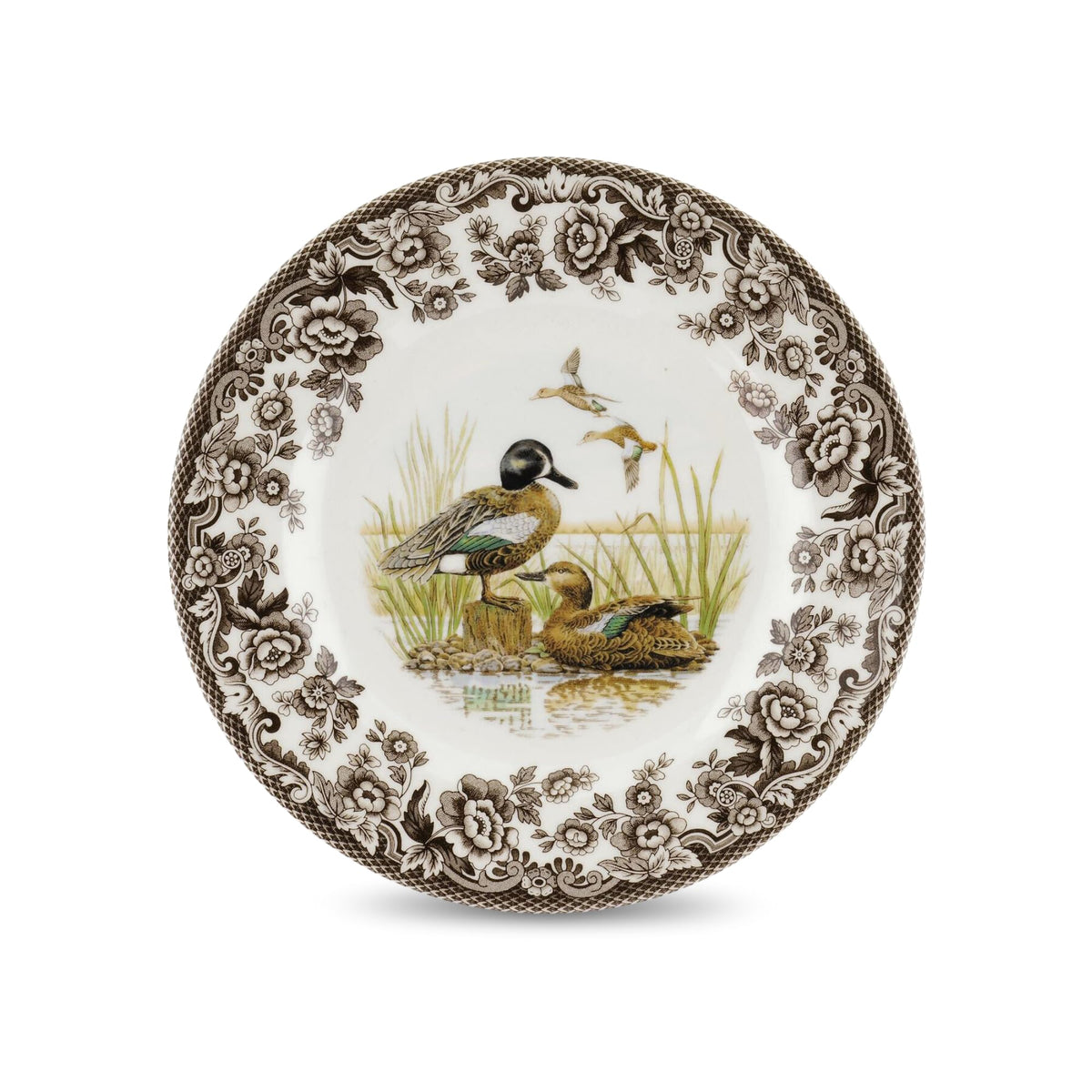 Spode Woodland Dinner Plate, Lapwing, 10.5” | Made in England | Ideal Hunting Cabin Décor | Microwave and Dishwasher Safe