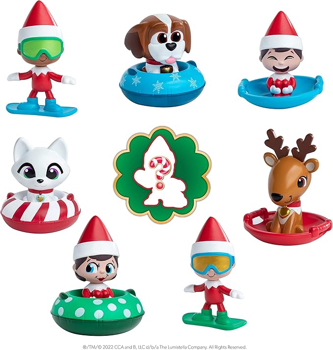 The Elf on the Shelf Merry Merry Minis Series 3: Full Set of 16 Blind Bags with Surprise Elf Figure Collectibles and Zippered Joy Bag