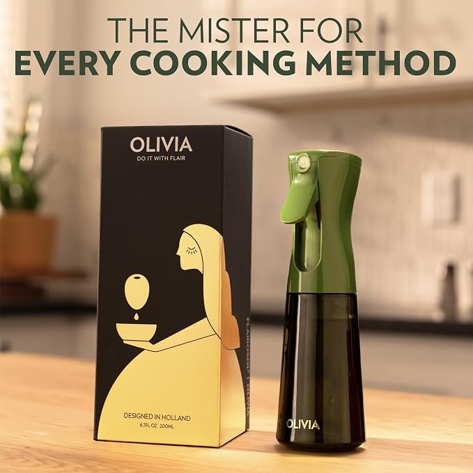 FLAIROSOL OLIVIA Oil Sprayer for Cooking, 200ml Glass Olive Oil Sprayer