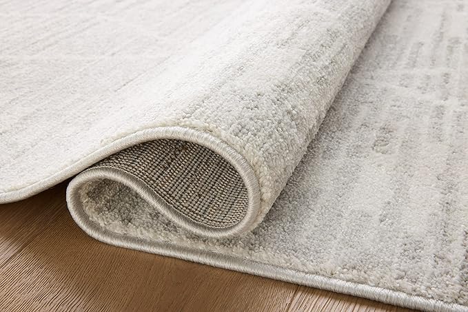 Loloi Kamala Collection KAM-02 Ivory/Silver 2'-7" x 8'-0" Runner Rug