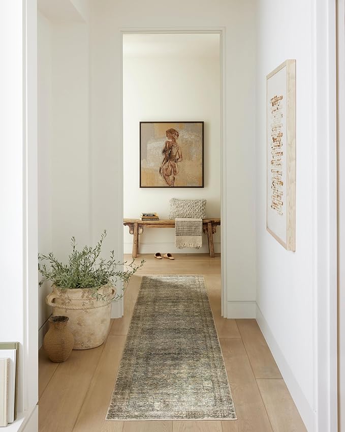 Loloi Amber Lewis Morgan Collection MOG-04 Sea/Sage 11'-6" x 18' 38" Thick Area Rug feat. CloudPile, Neutral, Room Décor, Vintage Inspired, Livingroom, Bedroom, Dining Area