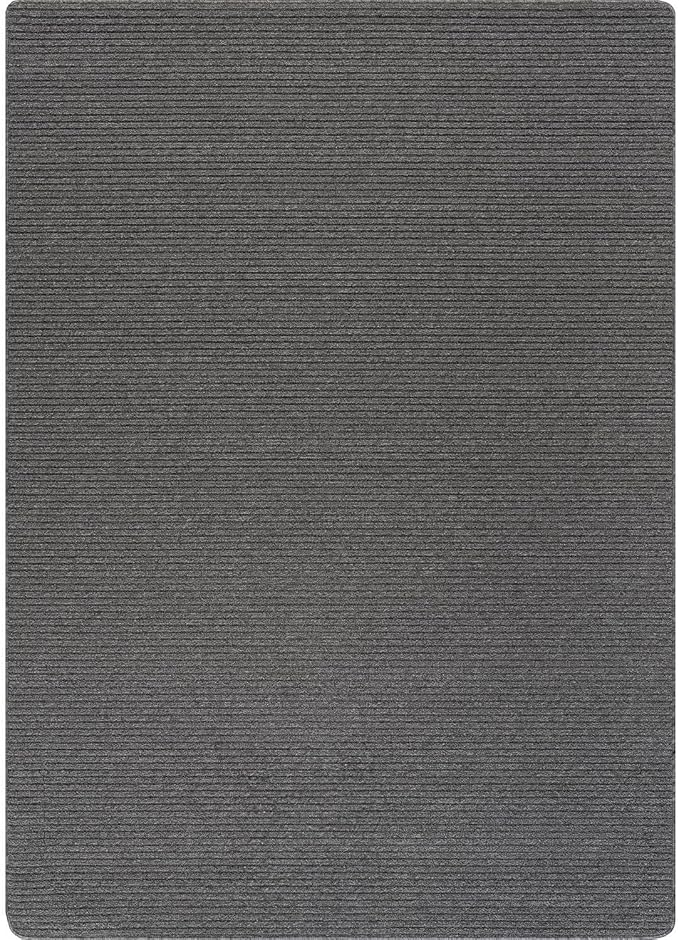 Non Slip Gray Solid Rubber Back Thing Rug for Living Room 6x9 Area Rugs for Kitchen, Rugs for Bedroom, Stain Resistant Easy Cleaning Non Shedding Carpet Gray 6 x 9