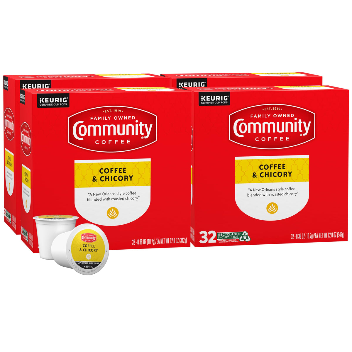Community Coffee Grandma's Sugar Cookie Keurig K-Cup Pods, Limited Edition Holiday Flavor, Natural Ingredients, 10 Count (Pack of 6)