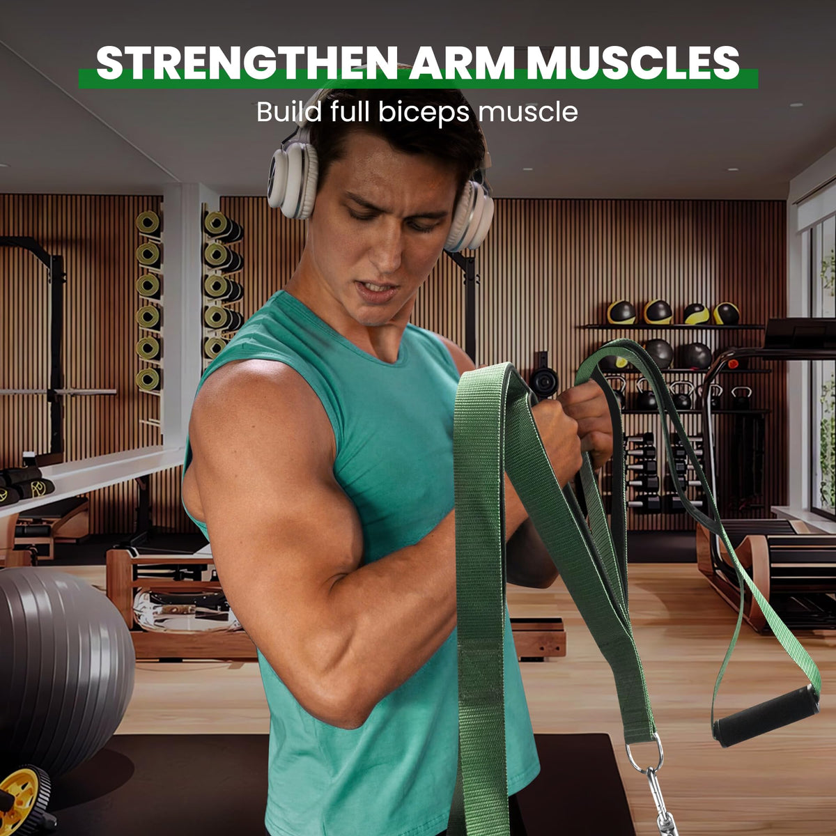 Balency Tricep Rope Cable Attachment Handles, Tricep Pull Down Attachment