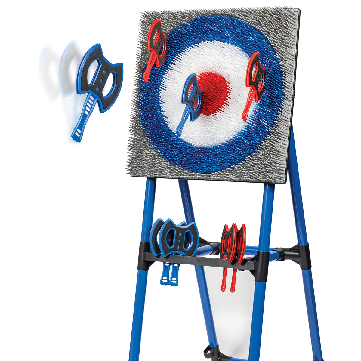 EastPoint Axe Throwing Game, Bristle Target, 8 Safety Axes, Over 5 Ft Tall