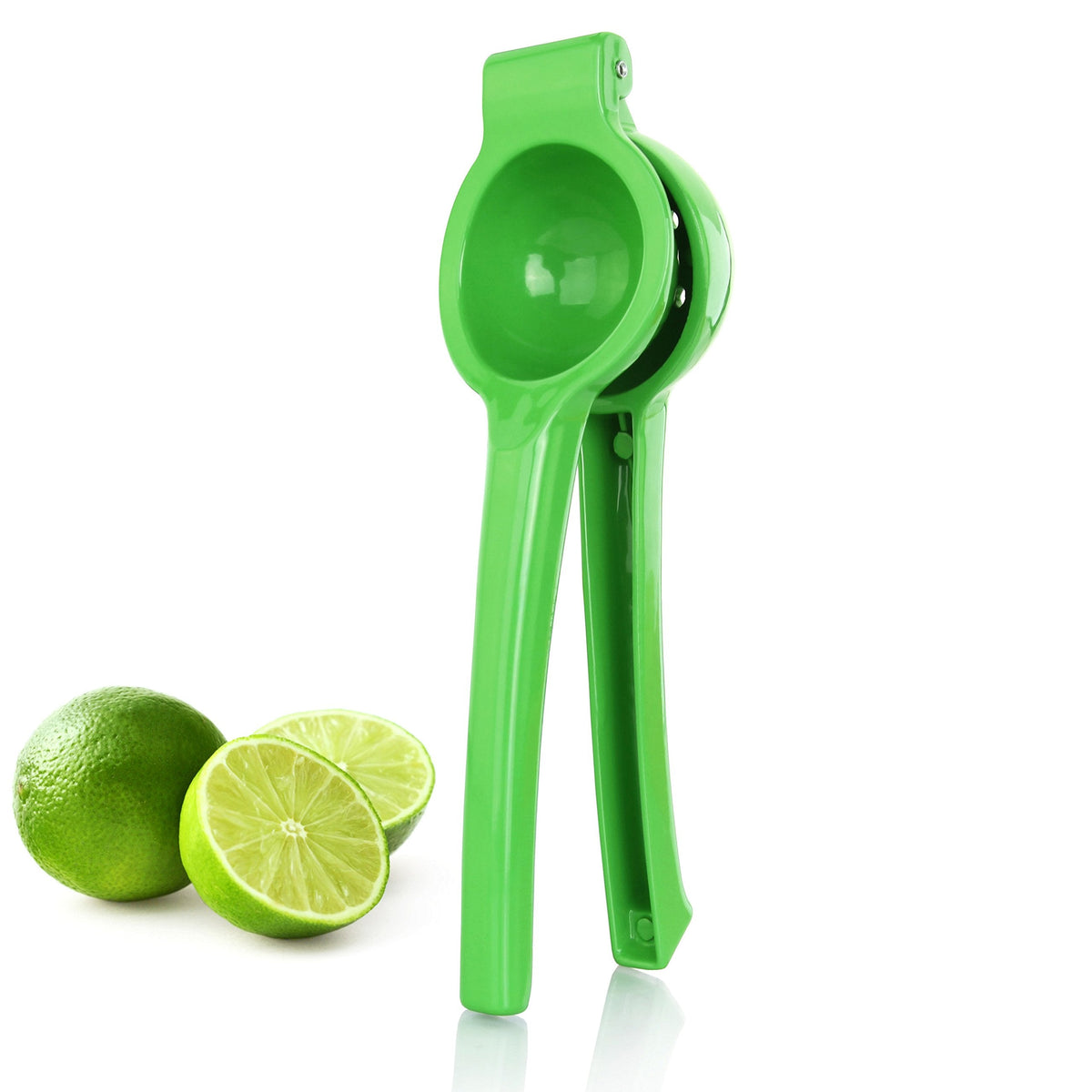 New Star Foodservice 43280 Commercial-Grade Stainless Steel Lemon Squeezer, Heavy Duty Citrus Juicer Press, Silver