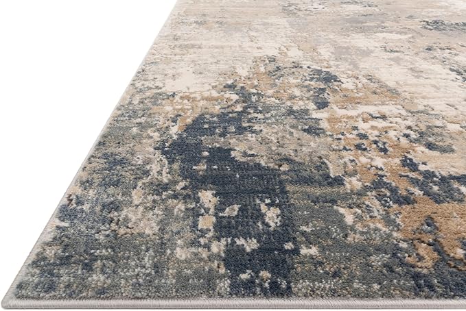 Loloi Teagan Collection TEA-06 Sand/Mist 9'-9" x 13'-6" Area Rug, Large, Soft Neutral Rug, High-Traffic for Living Room, Bedroom, Home Office, Dining Area