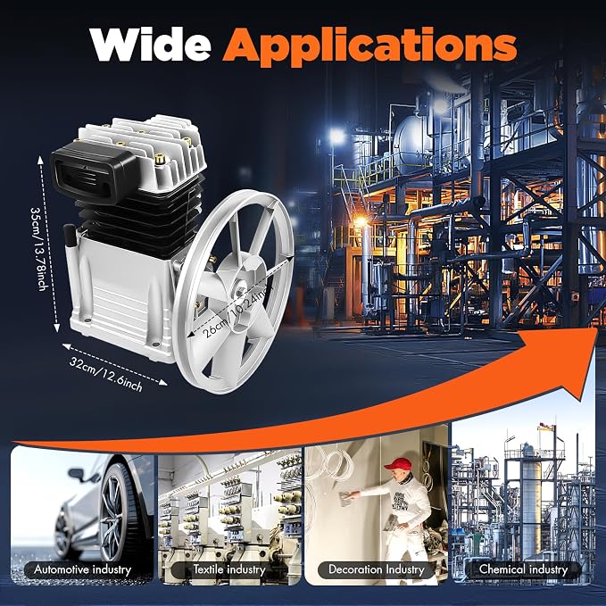 2HP Air Compressor Pump, Air Compressor Pump Head