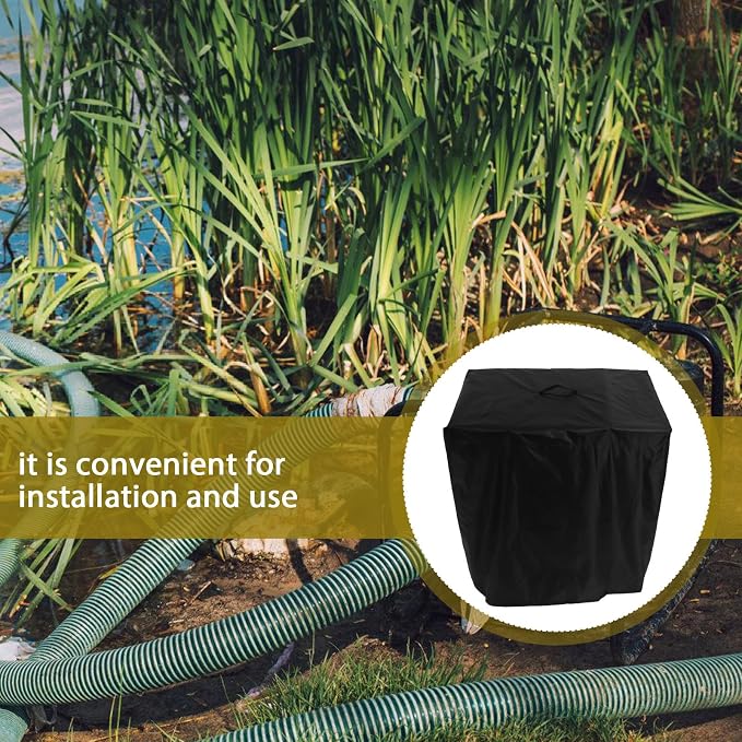 Pool Pump Cover Garden Filter Pump Enclosure Outdoor Use 84x61x86cm Winter