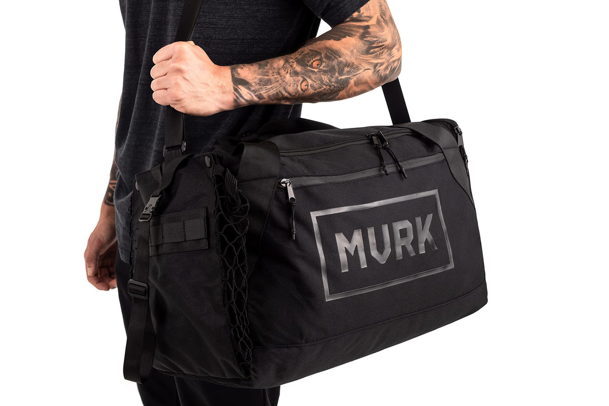MVRK Waterproof Gym Bag: Durable Heavy Duty Duffle Bag with 8 Optimal Compartments- Water Proof Shoe Pouch and Ball Holder 18"