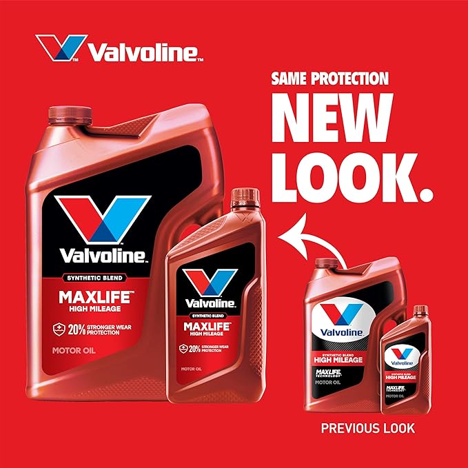 Valvoline High Mileage with MaxLife Technology 20W-50 Synthetic Blend Motor Oil
