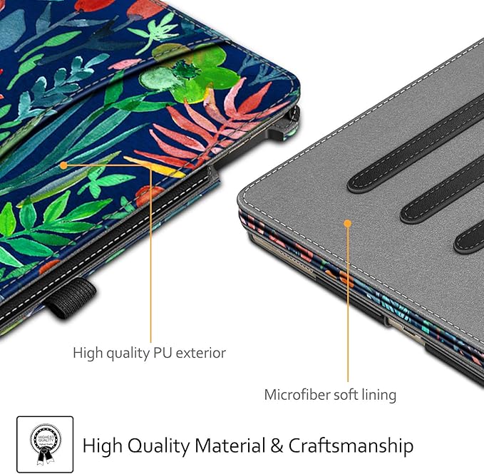Fintie Multi-Angle Case, 2017/2015 iPad Pro 12.9 inch (Old Model) 1st & 2nd Gen Case - [Corner Protection] Folio Stand Cover with Pencil Holder & Pocket, Auto Wake/Sleep, Jungle Night