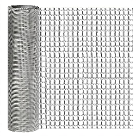 Stainless Steel Mesh Screen 10Mesh 304, 15.7" x 47.2" Metal Mesh Screen