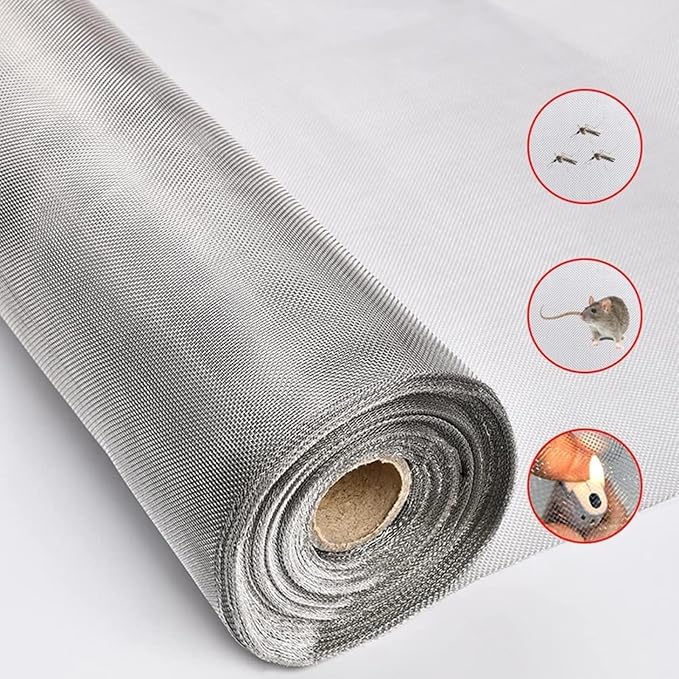80 Mesh Stainless Steel Woven Screen, Rust-Resistant Filter Panel