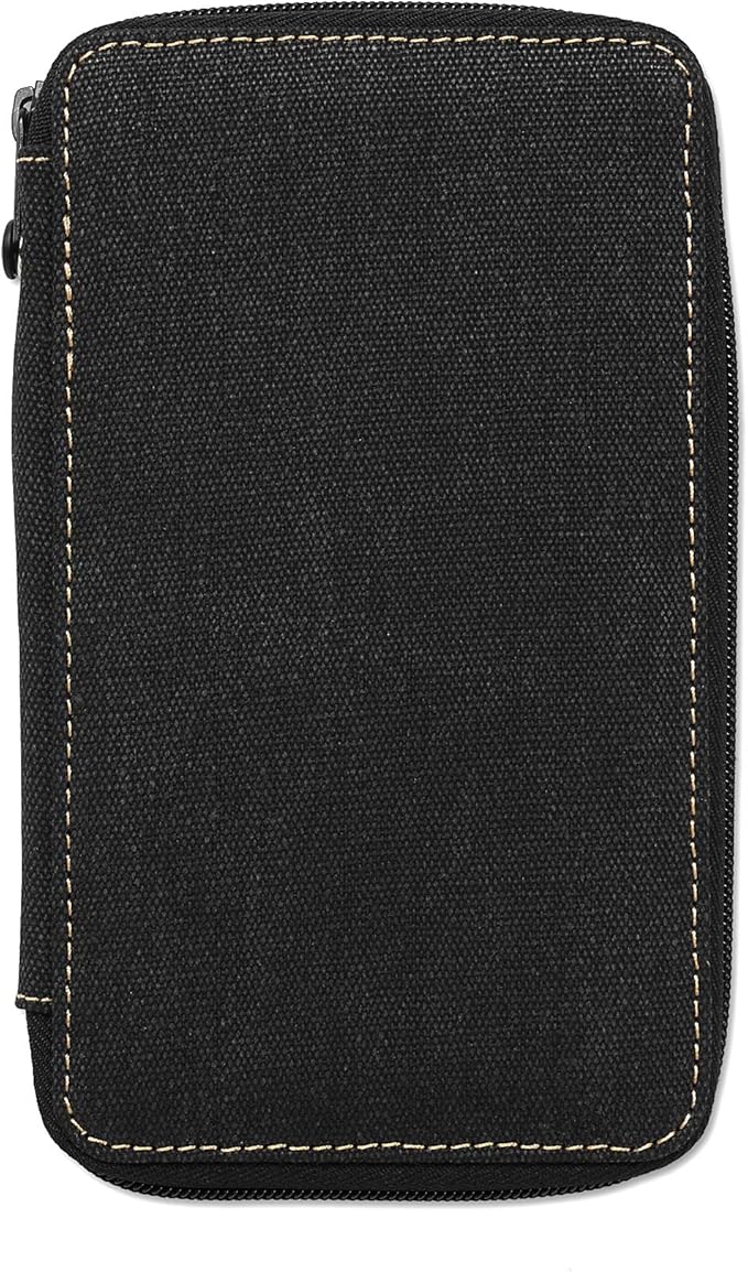 Speedball Art Products Canvas Storage Case for Pencils, Markers, Pens and Art Supplies, Black, Holds Up to 24 Standard Pencils