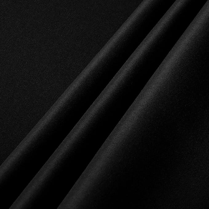 sancua 8 Pack Black Tablecloth 90 x 132 Inch - Rectangle Table Cloth for 6 Feet Tables Stain and Wrinkle Resistant Washable Polyester Table Cover for Dining Wedding Banquet Party Buffet Restaurant
