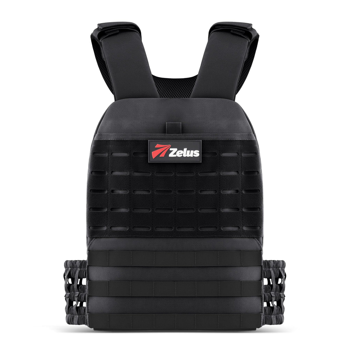 ZELUS Weighted Plate Carrier Vest, Tactical Adjustable Weighted Vest for Men Women Holds Up to 65lb for Strength Rucking Training Workout, Running Vest with MOLLE Panels, Khaki