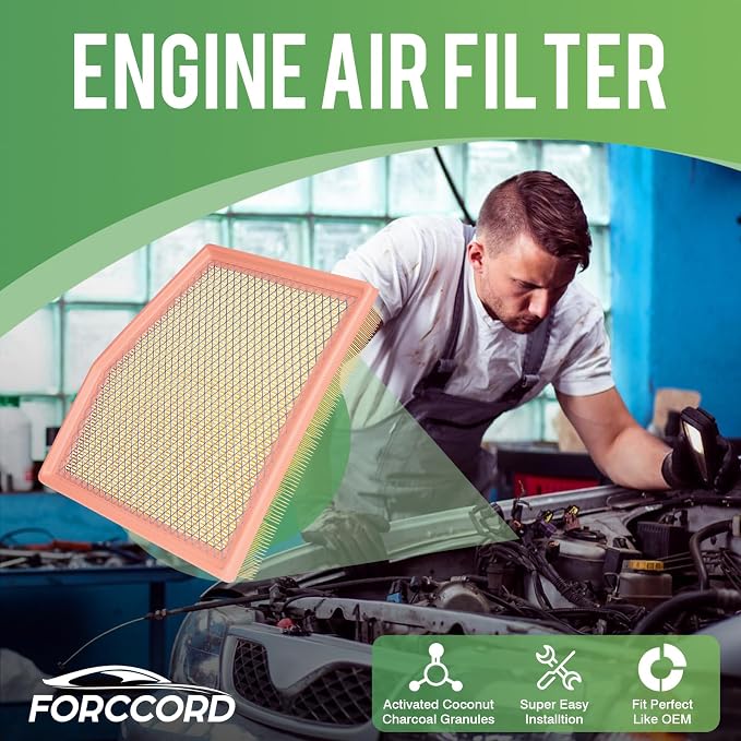 Cabin & Engine Air Filter Fit for Chrysler Pacifica 2017-2026 V6 3.6L Flex/Gas