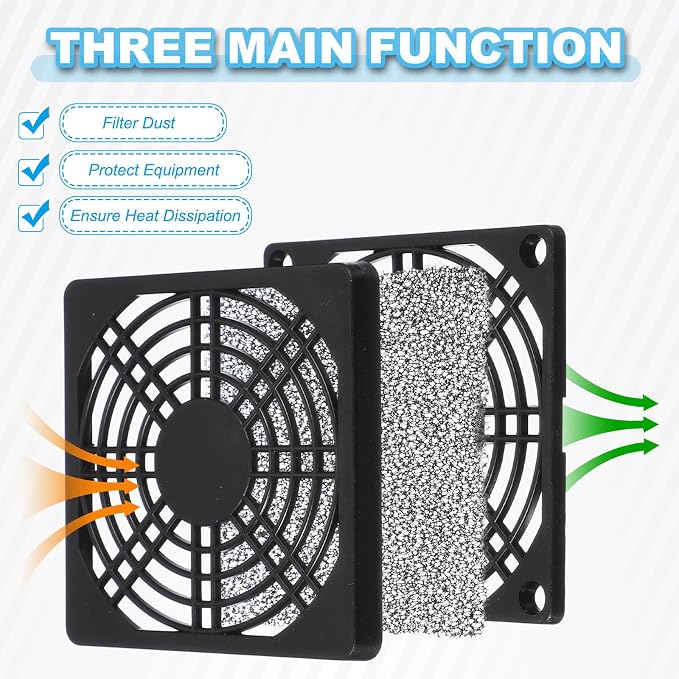 PATIKIL 60mm Fan Filter Grill