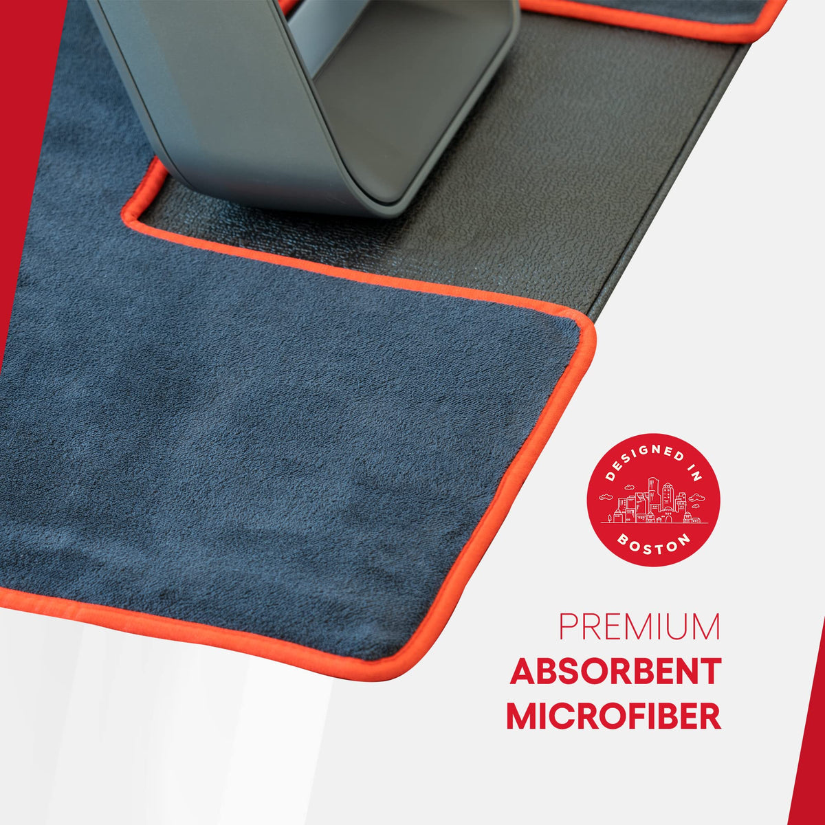 Mat Sweat Towel for Original Peloton Row and Cross Training Row+ - Custom Floor Mat for Peloton Rower - Accessories for Peloton - Keep Your Floor Clean of Sweat - Reversible Design