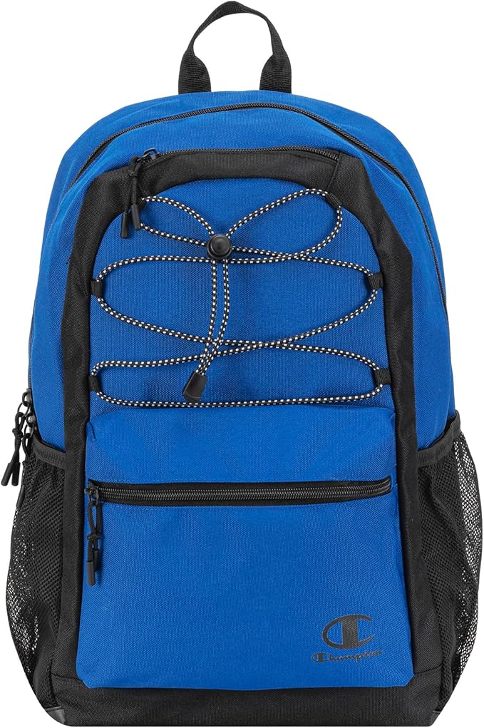 Champion Bungee Backpack, Blue/Black, OS
