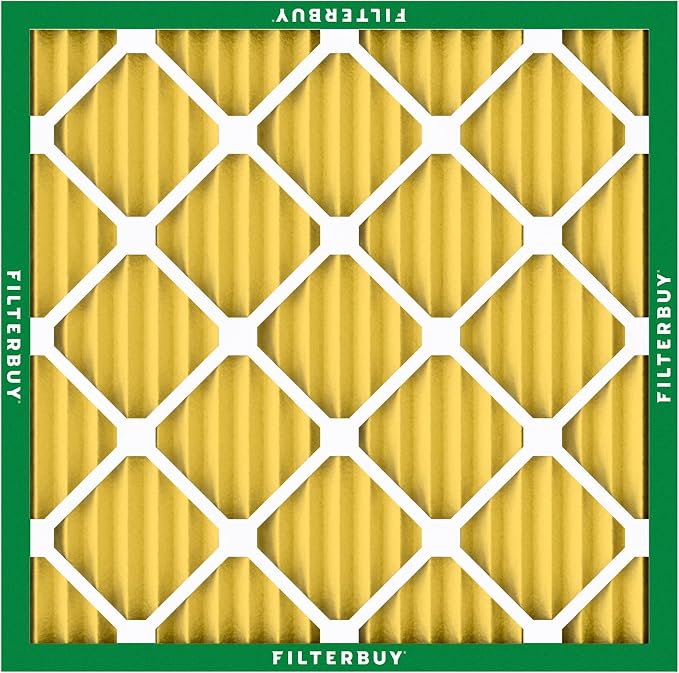 Filterbuy 25x25x1 Air Filter MERV 11 Superior Pet & Allergy Defense,