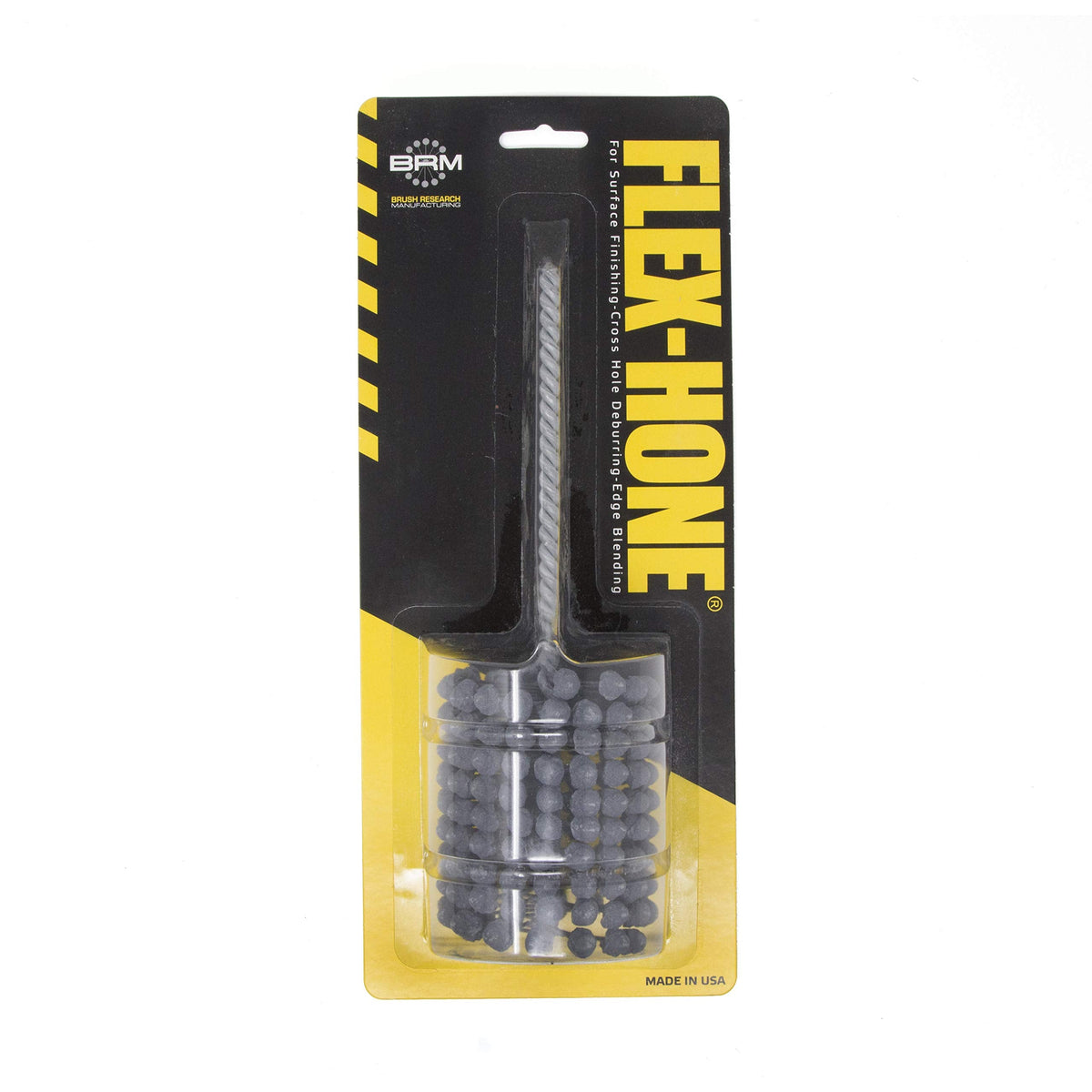 Brush Research BC21212 FLEX-HONE®, 2-1/2" (63.5mm) Diameter, 120 Grit, Silicon Carbide, For Mild Steel, Stainless Steel, Cast Iron and Softer Ferrous Materials