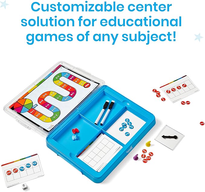hand2mind Little Minds at Work Game Tray Set by Tara West, Includes Reading & Math Preschool Learning Activities, Science of Reading Manipulatives, Math Games for Kids, Teacher Supplies for Classroom