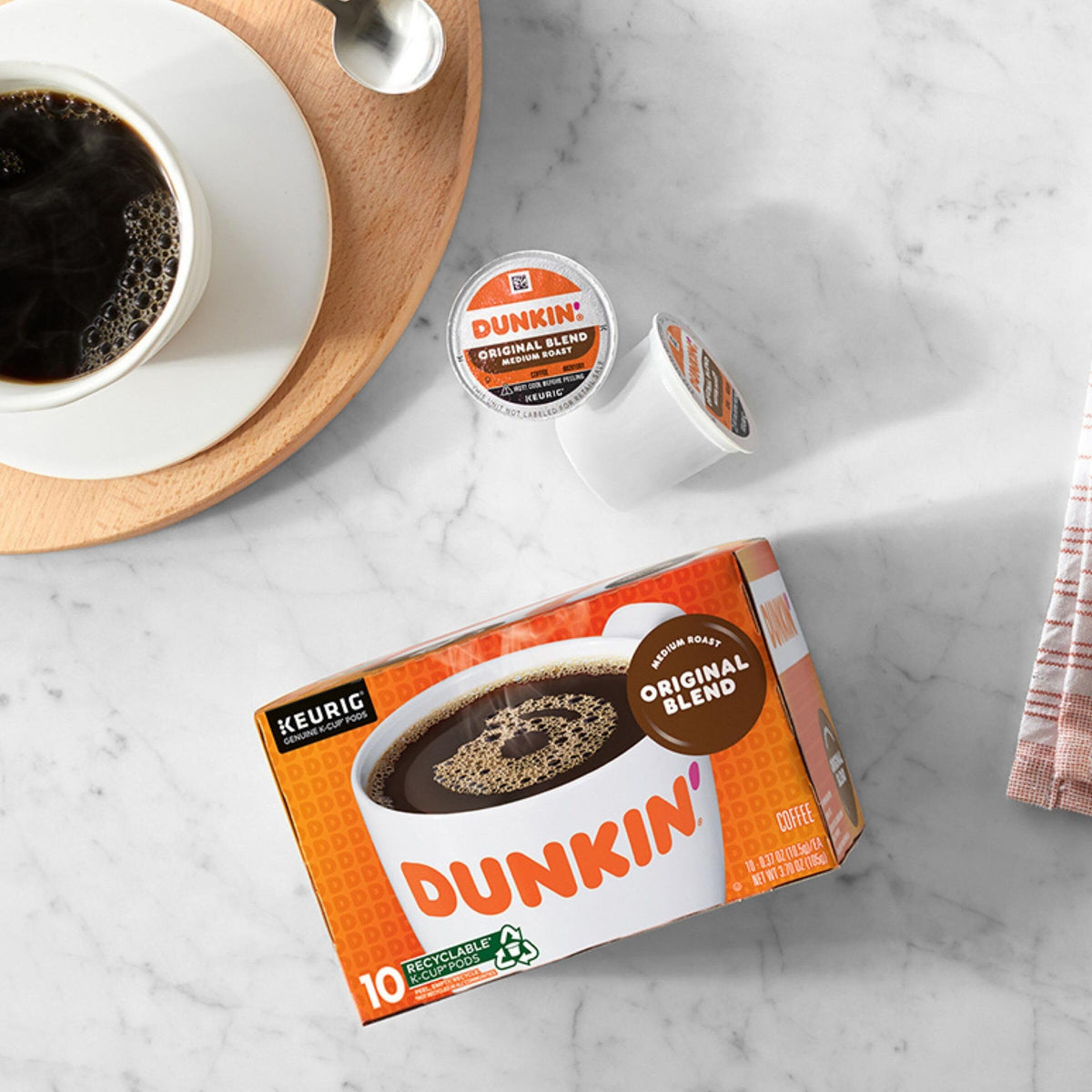 Dunkin’ Original Blend Medium Roast Coffee, Keurig K-Cup Pods, 60 Count
