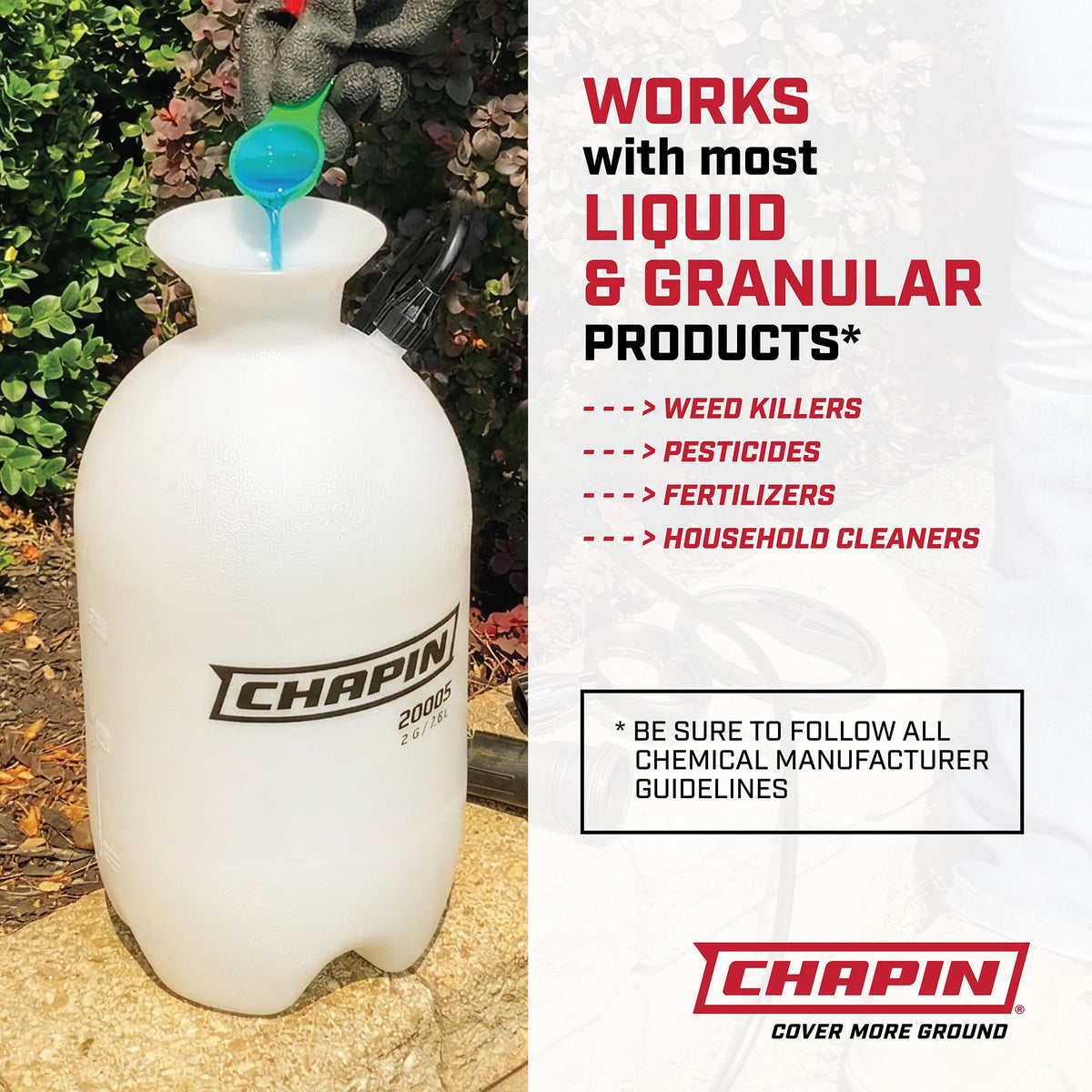 Chapin 2-Gallon Pump Sprayer, Reliable Spray for Daily Use