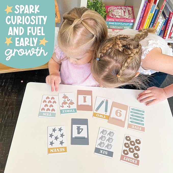 Hadley Designs Alphabet Flash Cards for Toddlers 1-3 - Preschool Learning Activities, Number Color Shapes & ABC Flash Cards for Toddlers 1-3, Daycare Essentials, Homeschool Supplies, Kids Easter Gifts