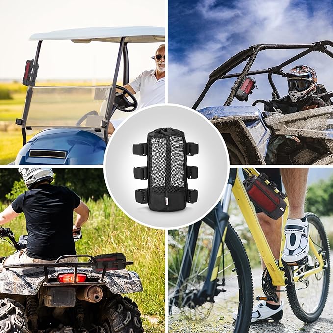 KEMIMOTO UTV Speaker Holder, Portable Speaker Mount for UTV, ATV, Bike, Golf Cart, Fits 0.875-1" and 1.5-2" Roll Bar, Compatible with Polaris RZR Ranger Can Am X3 Kawasaki Mule