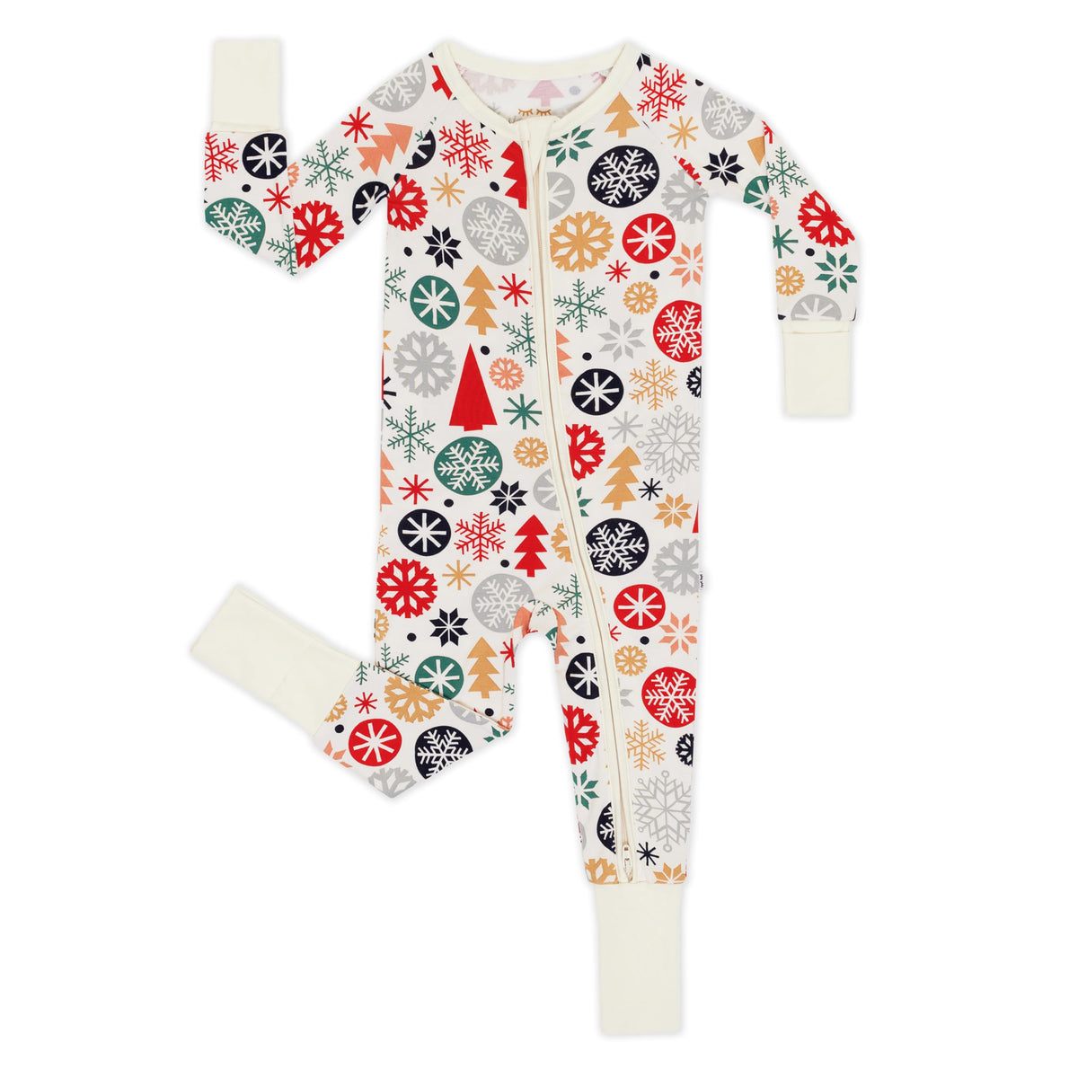 Little Sleepies Baby Christmas Pajamas, Modern & Merry, 12-18M