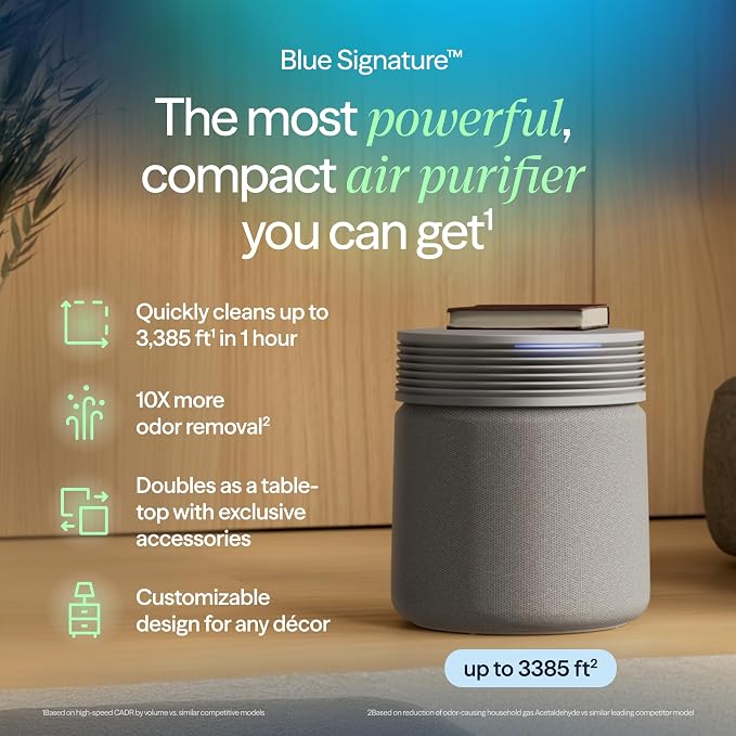 BLUEAIR Air Purifier for Large Rooms & Home