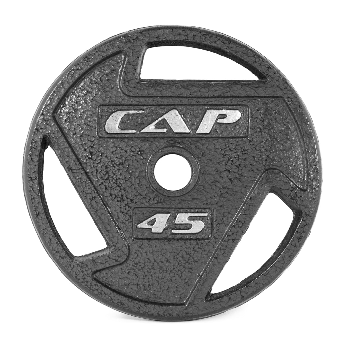 CAP Barbell 45 LB Cast Iron Olympic 2-Inch Grip Weight Plate - Single | Black