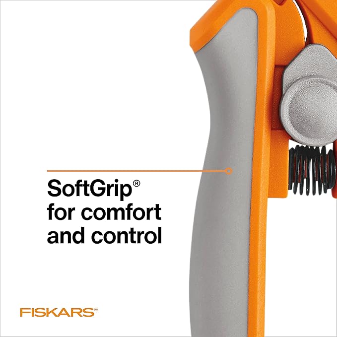 Fiskars RazorEdge Micro-Tip Easy Action Scissors - 6" - Stainless Steel Fabric Scissors - Arts and Crafts - Orange