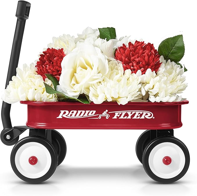 Radio Flyer Miniature Kids Wagon 12.5”, Toy Wagon with Wheels, Rolling Cart for Toddlers & Kids, Indoor & Outdoor Play or Baby Shower Decoration, Ages 1.5+