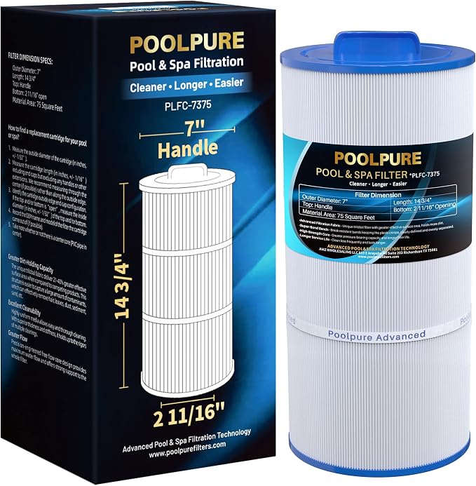 POOLPURE C-7375 Spa Filter Replaces PCD75N, Unicel C-7375, Filbur FC-3964