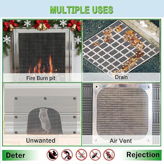 20mesh Stainless Steel Mesh Screen, 15.7"x78.7" Metal Mesh Screen, 1mm Hole