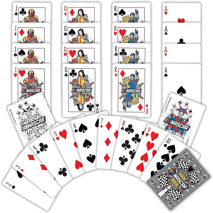 Masterpieces Officially Licensed NASCAR Playing Cards - 54 Card Deck for Adults