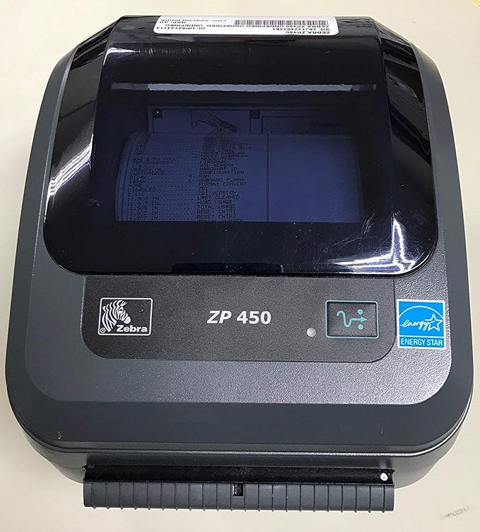 Zebra ZP 450 Label Thermal Bar Code Printer ZP450-0501-0000A (Renewed)