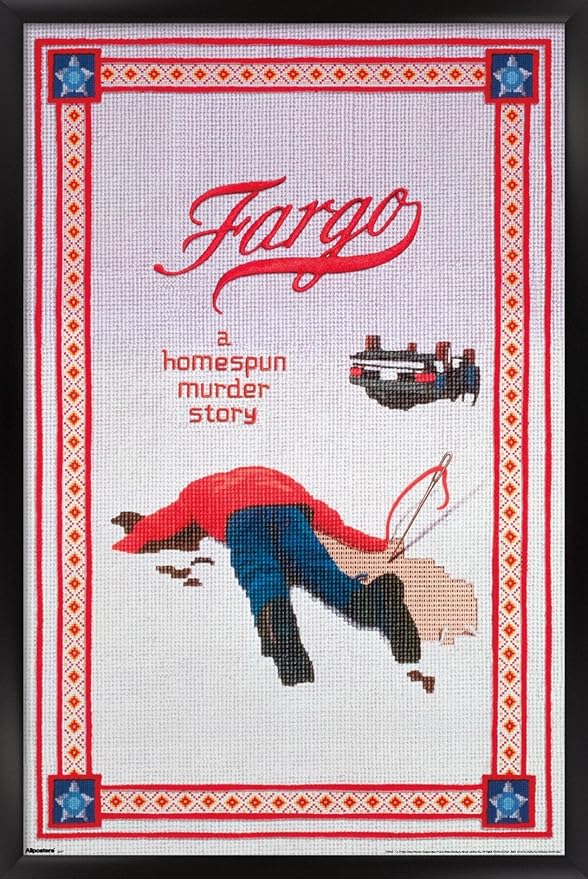 Fargo (1996) - One Sheet Wall Poster, 22.4L" x 14.7W", Black Framed Version