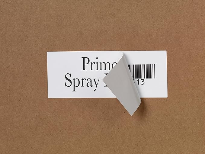 Avery Durable White Cover Up ID Labels for Laser Printers, 3.25 x 8.375, Pack of 150 (61531)