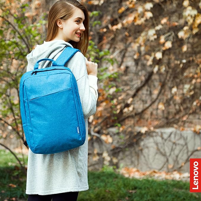 Lenovo Casual Laptop Backpack B210-15.6 inch - Padded Laptop/Tablet Compartment - Durable and Water-Repellent Fabric - Lightweight - Blue (Pack of 3)