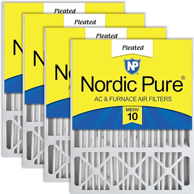Nordic Pure 20x25x5 Honeywell/Lennox Replacement MERV 10 Air Filters 4 Pack