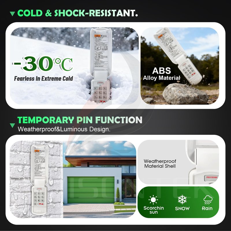 Avisontek GK-R for Genie Garage Door Opener Keypad Replacement FCC Certified 3-Year Warranty